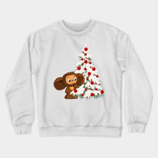 Cheburashka Winter Crewneck Sweatshirt